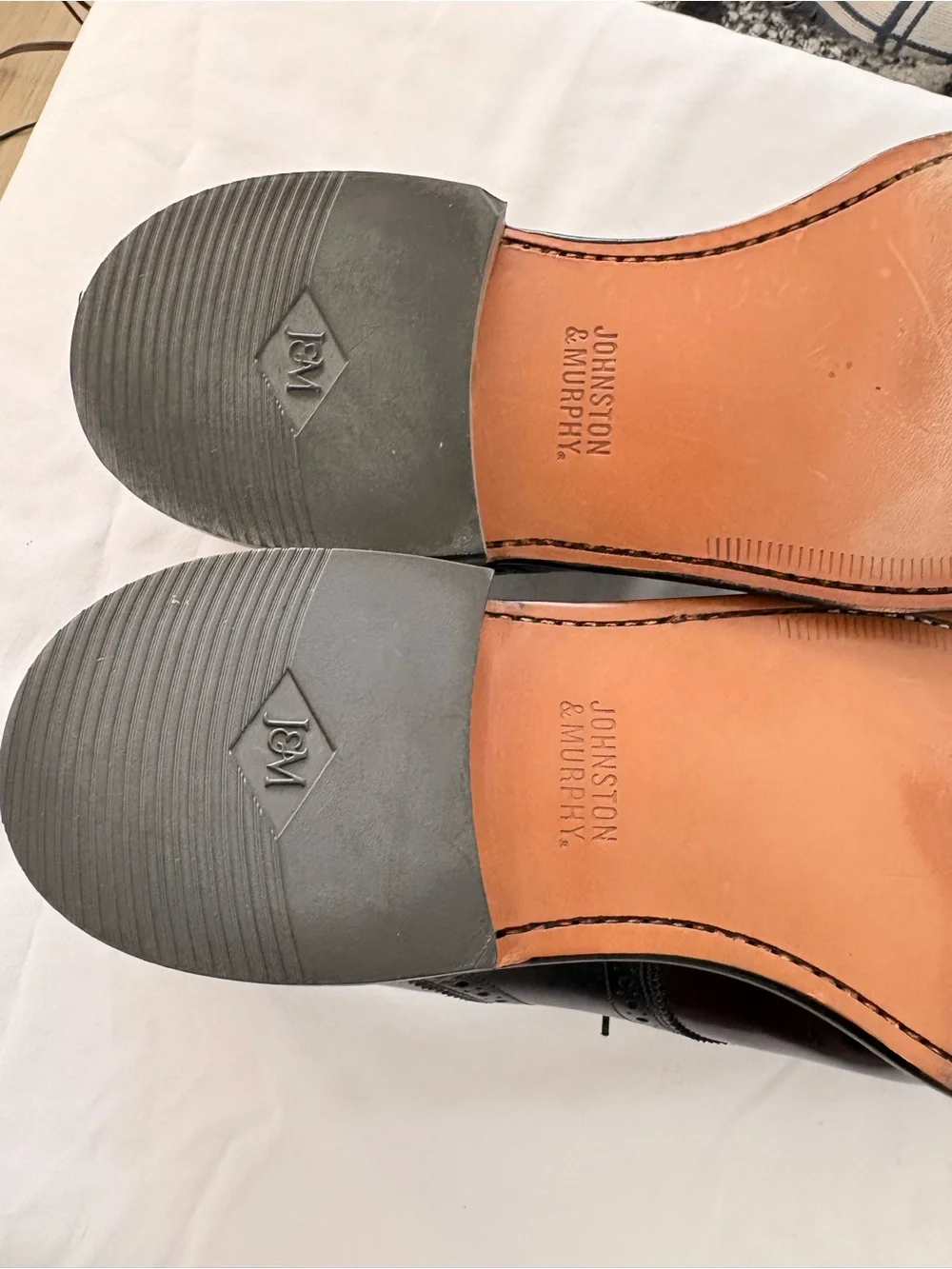 Johnston & Murphy Vintage Two-Tone Leather Saddle Oxfords (11.5 D) - NWOB